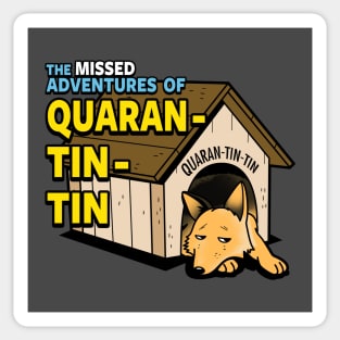 Funny Pet Dog Quarantine Social Distancing Cartoon For Dog Lovers Sticker
